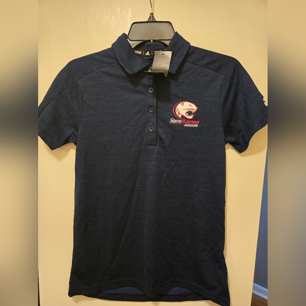 adidas Navy Blue Performance Top with Logo Tag
